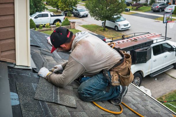 Professional Hail Damage Roof Repair technician working in Wellersburg, PA